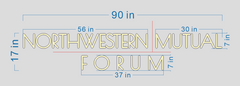 Custom Text Neon: NORTHWESTERN MUTUAL FORUM