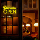 Yes! We're Open Neon Sign LED Neon Light