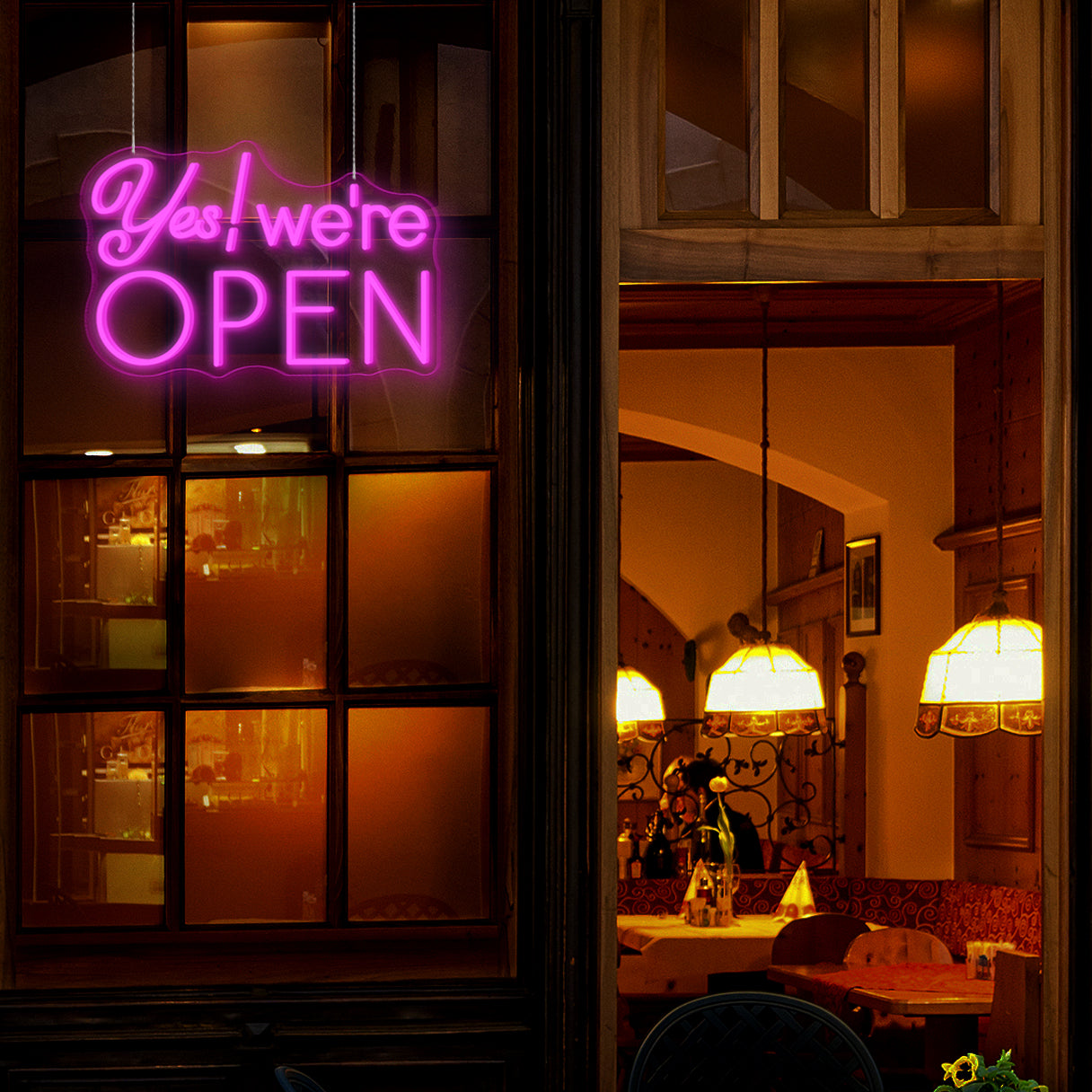 Yes! We're Open Neon Sign LED Neon Light