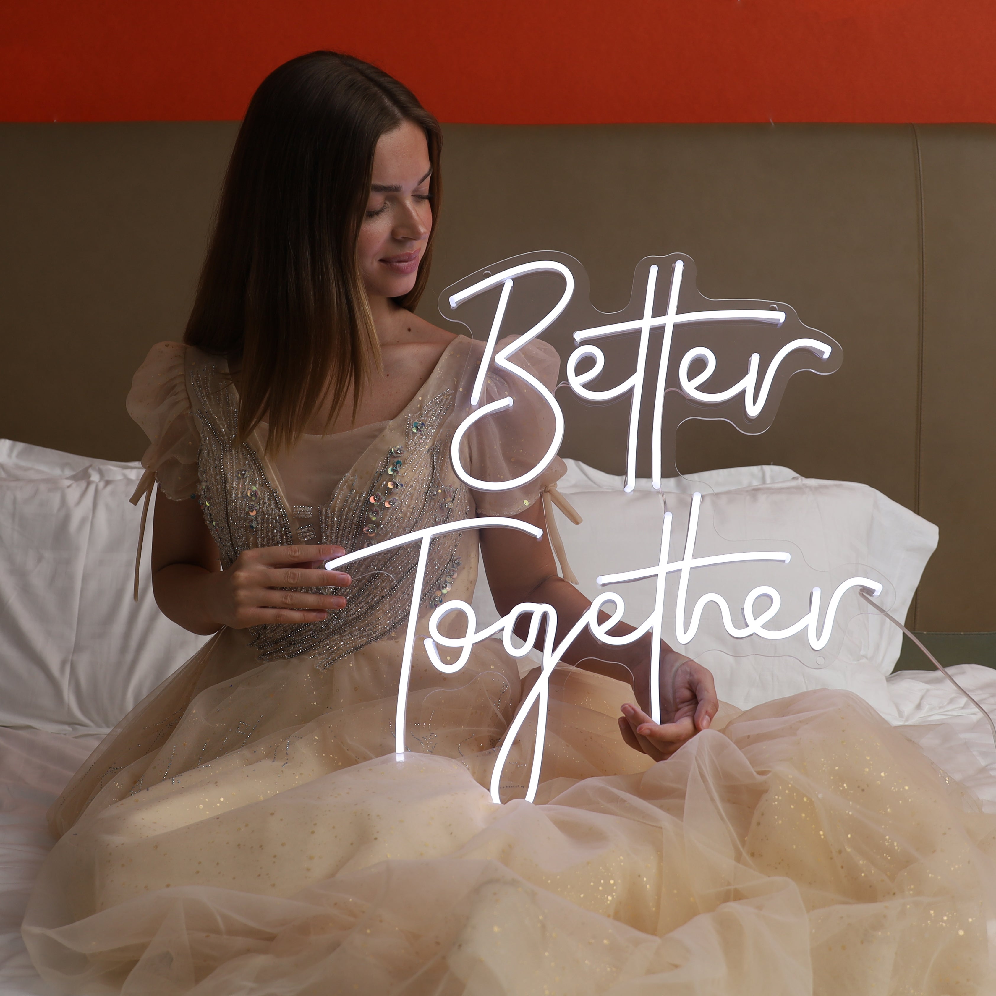 Better Together Neon Sign – LED Wall Light for Weddings, Bedroom, or Gifts