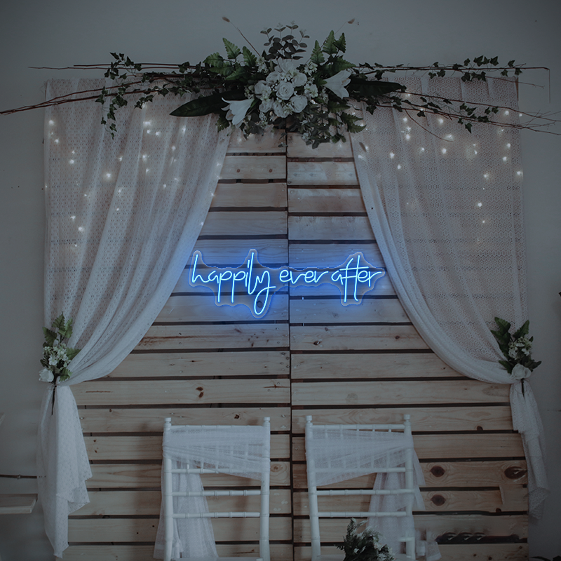 Happily Ever After Neon Sign– Perfect for Weddings and Celebrations