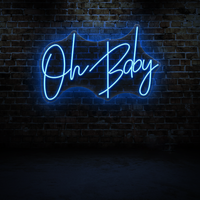 Oh Baby Neon Sign – Fun & Cheerful Wall Light for Kids Room