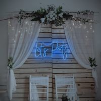 Let’s Party Neon Sign – LED Wall Light for Bars, Lounges, or Event Spaces