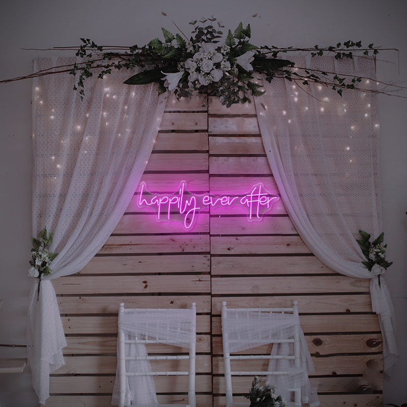 Happily Ever After Neon Sign– Perfect for Weddings and Celebrations