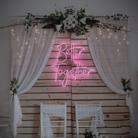 Better Together Neon Sign – LED Wall Light for Weddings, Bedroom, or Gifts