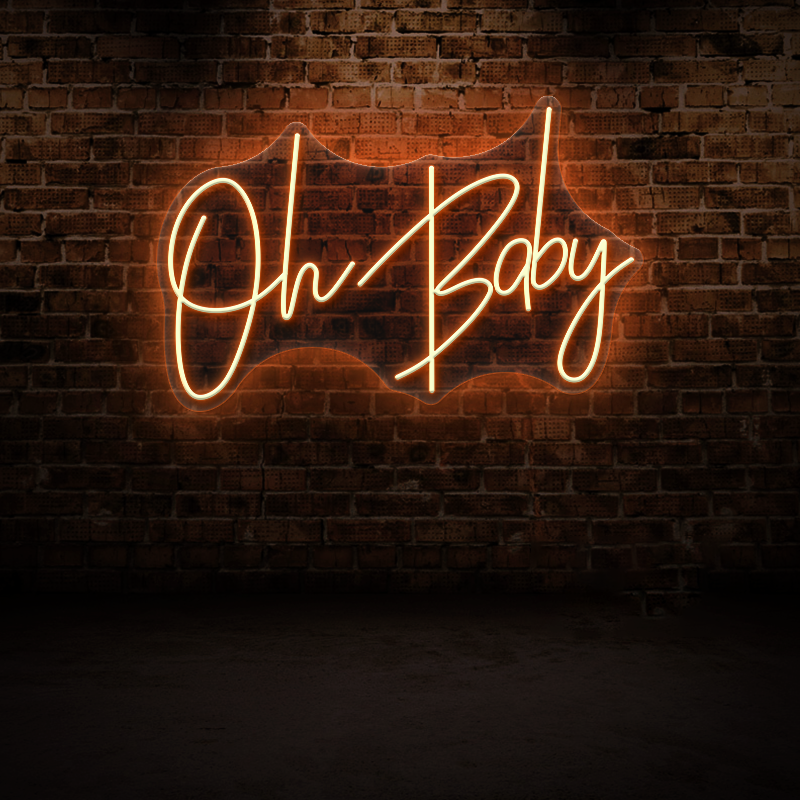 Oh Baby Neon Sign – Fun & Cheerful Wall Light for Kids Room