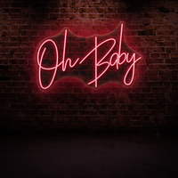 Oh Baby Neon Sign – Fun & Cheerful Wall Light for Kids Room