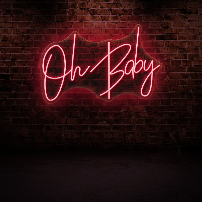 Oh Baby Neon Sign – Fun & Cheerful Wall Light for Kids Room