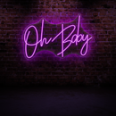 Oh Baby Neon Sign – Fun & Cheerful Wall Light for Kids Room