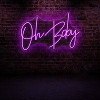 Oh Baby Neon Sign – Fun & Cheerful Wall Light for Kids Room