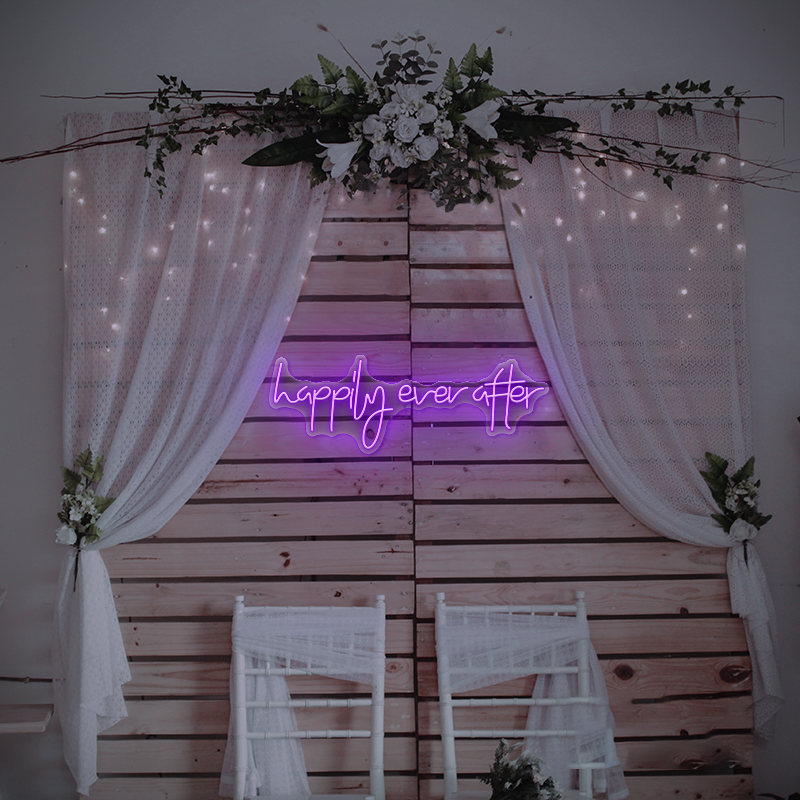 Happily Ever After Neon Sign– Perfect for Weddings and Celebrations