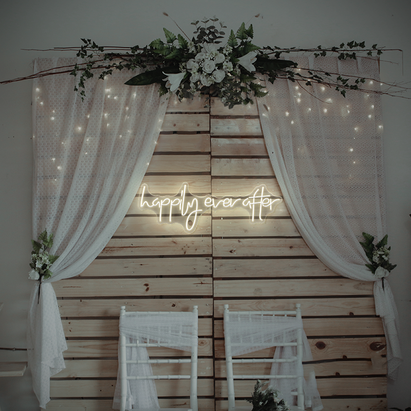 Happily Ever After Neon Sign– Perfect for Weddings and Celebrations