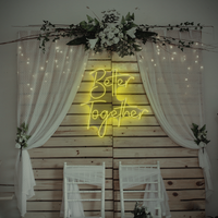 Better Together Neon Sign – LED Wall Light for Weddings, Bedroom, or Gifts